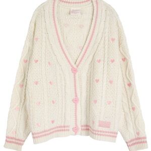 Taylor Swift Lover Knit Cardigan Sweater M/L